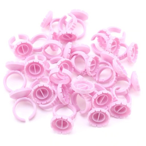 Lijmring en wimperwiel 50 stuks