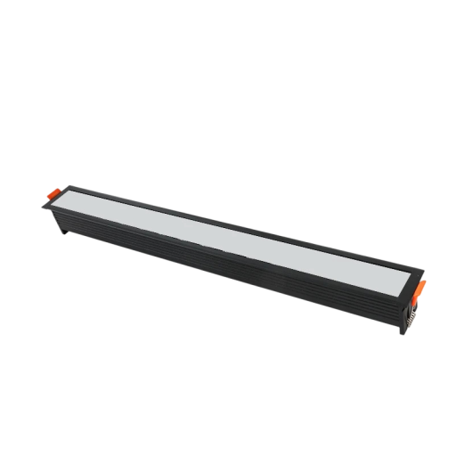 Lineárne LED stropné svietidlo 30W studená biela 6000K zapustené osvetlenie 418 mm kovové svetlo do chodby