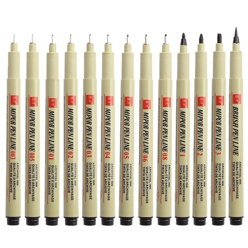 Liner à pigment 12 pcs
