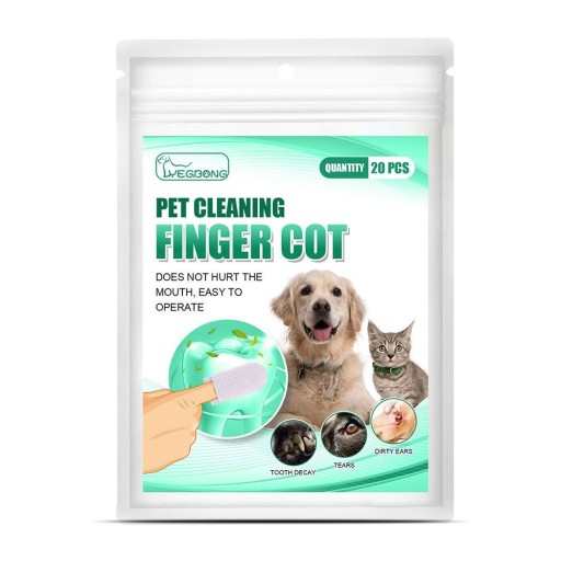 Lingettes nettoyantes pour dents de chiens 20 pcs
