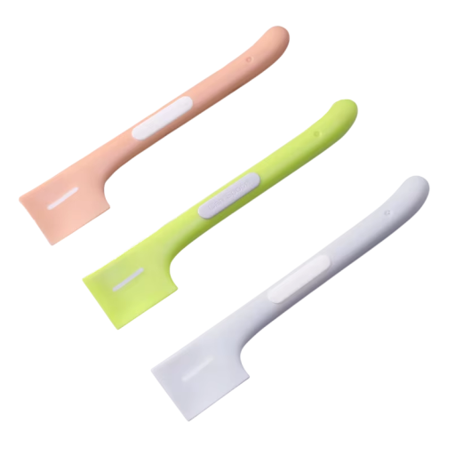 Lingură pătrată pentru răzuire din conservă 16 x 3 cm Unelte de bucătărie din ABS și TPR Mâner ergonomic Lingură practică pentru animale de companie