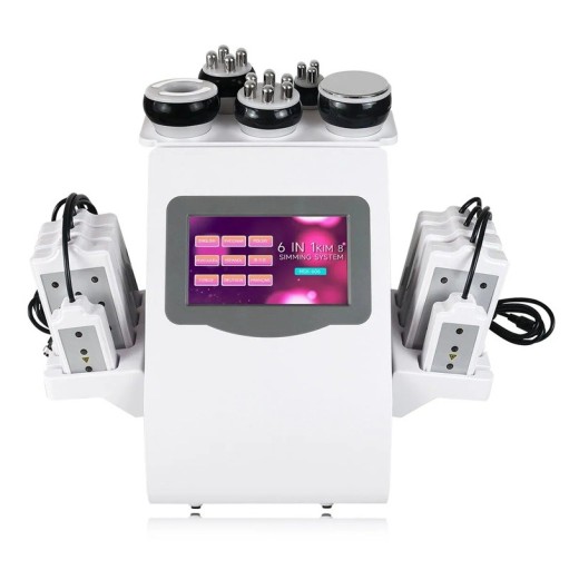 Lipo laser 6v1 kavitation apparat 40 kHz radiofrekvens ultralydssystem med hoveder og laserplader til kropspleje