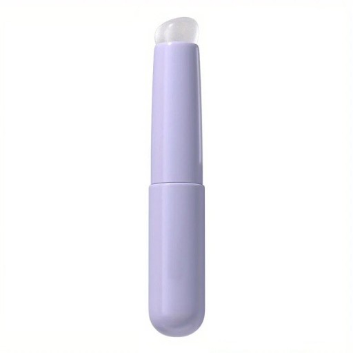 Lippenpinsel aus Silikon 9x1,4 cm Applikator mit Kappe für Lippenstift und Balsam Präzises Auftragen Wischfest Tragbares Make-up-Tool