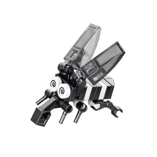 Liten byggsats fluga 3,2 x 5,1 x 5,2 cm Mikro block Sats 26 st 3D modell av insekt Byggleksak för barn Utveckling av motorik och kreativitet