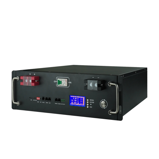 Lithium-jernfosfatbatteri med IP5-beskyttelse LiFePO4-batteri 48V 100Ah genopladeligt batteri til RV-solcelle-inverter Indbygget BMS 45,5 x 48 x 16 cm