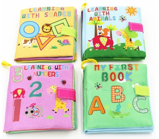 Livre éducatif en coton pour enfants
