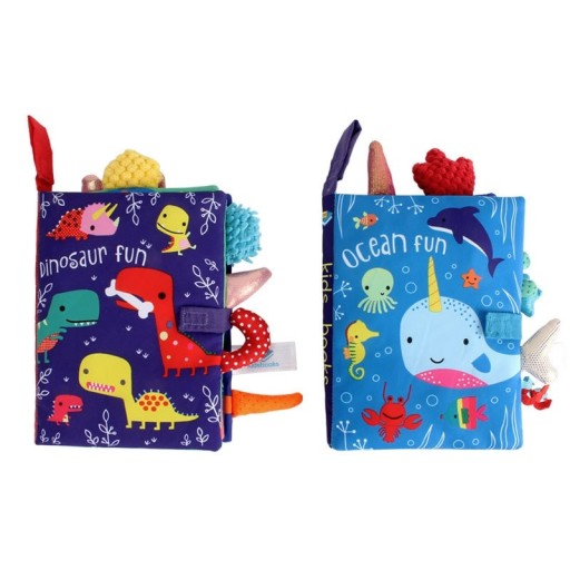 Livro de tecido com animais