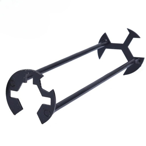 Llave multifuncional 5 en 1 para tuercas de fregadero y grifo 20 x 5 cm Acero al carbono Montaje y desmontaje de fontanería