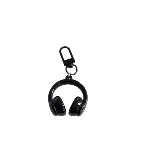 Llavero Auriculares Plástico Motivo Musical Decoración Ligera para Llaves Mochila Bolso Accesorio Estiloso