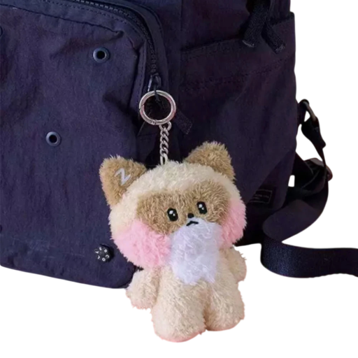 Llavero con gatito de peluche 12 cm Peluche y algodón PP Llavero suave para mochila bolso Accesorio adorable para niños