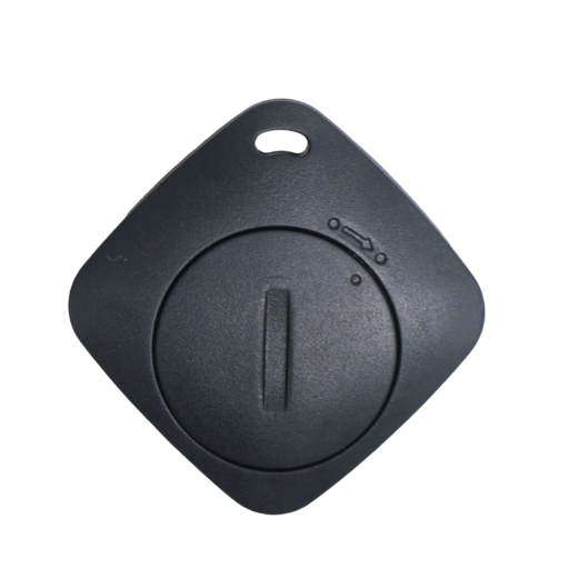 Localizador bluetooth preto Mini GPS para chaves, carteira, bagagens 3,3 x 3,3 cm Compatível com Apple Find my