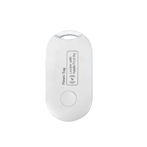 Localizzatore GPS Bluetooth Bianco per Chiavi Compatibile con Apple Find My Dimensioni Compatte
