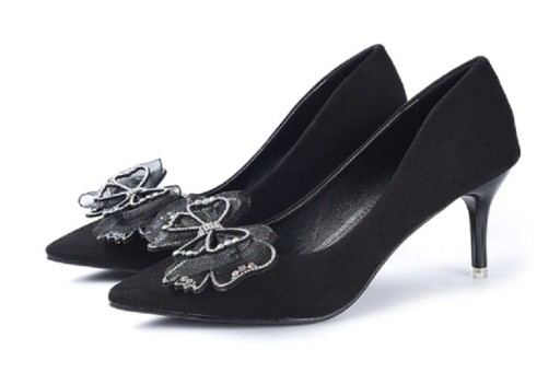 Lodiças de senhora luxuosas decoradas com laço J1980