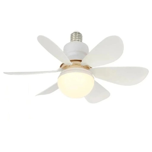Loftventilator med LED-lys 30 W 42 cm Fjernbetjening Stille drift Justerbar lystemperatur Moderne design Energibesparende