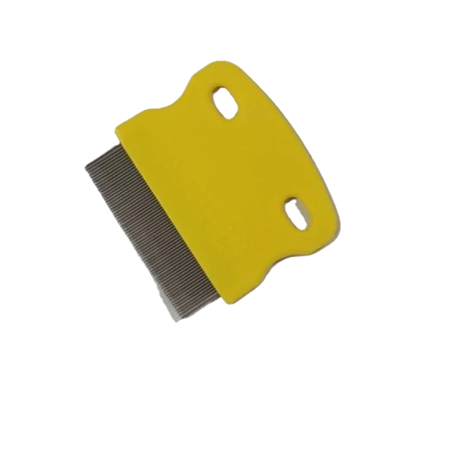 Loppekam til kæledyr, lusekam til hunde og katte, plejekam 6,3 x 5,7 cm