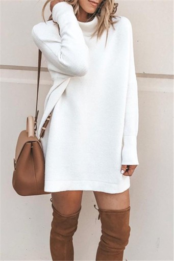 Løs sweaterkjole