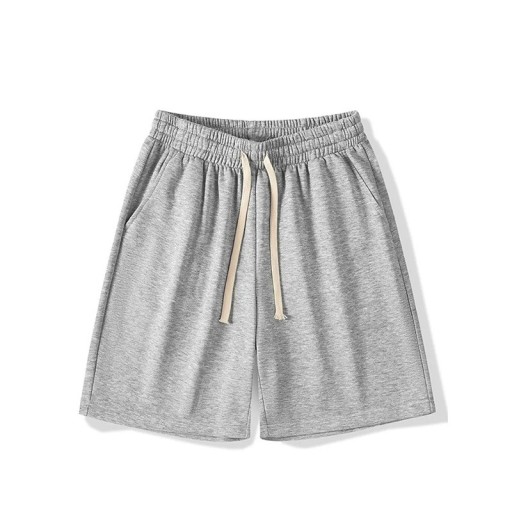 Løse sportshorts til mænd med snøre, letvægts og åndbart materiale, fitness-løbeshorts til træning og fritid