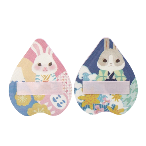 Lot de 2 éponges à maquillage ultra douces 6 x 7 cm, coussin d’air, applicateur de poudre de maquillage sèche et humide