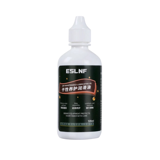 Lubricante seco para cadena de bicicleta 120 ml a base de cera, impermeable, inoxidable, blanco para bicicletas de carretera, motocicletas y ciclismo de competición ESLNF