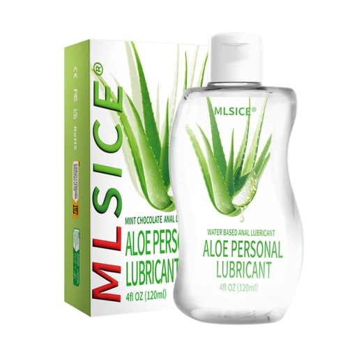 Lubrikační gel s aloe vera 120 ml Vodní báze pro intimní použití i masáž těla Vhodný k pomůckám a panenkám ze silikonu