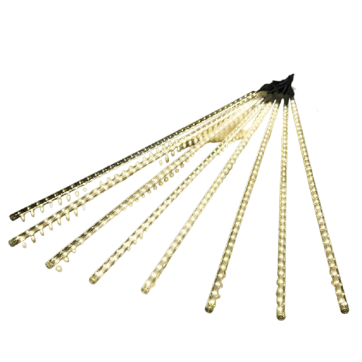 Luce LED gocce di pioggia 30 cm, 8 tubi, 144 LED, 220 V