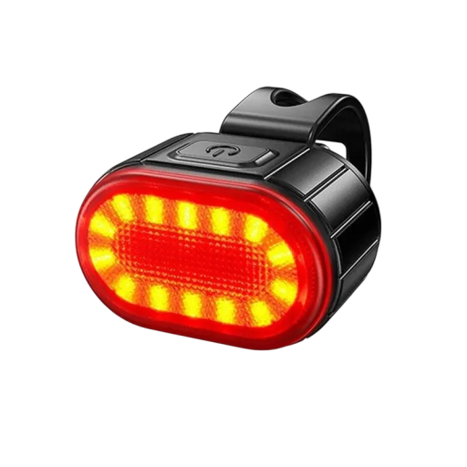 Luce posteriore LED rossa per bicicletta, luce ricaricabile USB, 6 modalità di illuminazione, impermeabile IPX5, luce di sicurezza per bici da montare