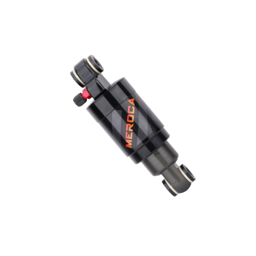 Lucht Achtervering MEROCA 125 mm Slag 18 mm Oog 24 mm Legering Zwart Voor Mountainbike Scooter en Vouwfiets Fietsonderdelen