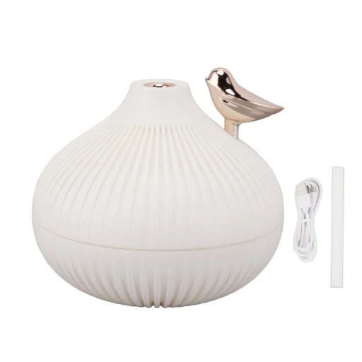 Luftbefeuchter, 300 ml, Zwiebelform, Nachtlicht, USB-betrieben, Desktop-Aroma-Diffusor, 11,6 x 10,3 cm, leiser Betrieb, Haushalt