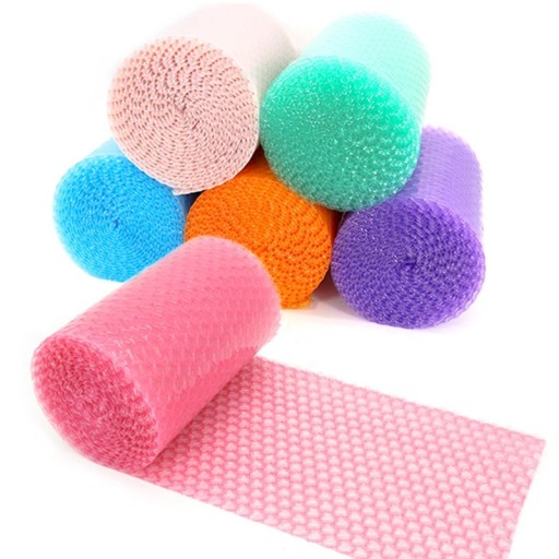 Luftpolsterfolie mit Herzblasen Rolle 20 cm × 5 m Kunststoffschutzfolie farbig zum Verpacken von Geschenken und Schutz