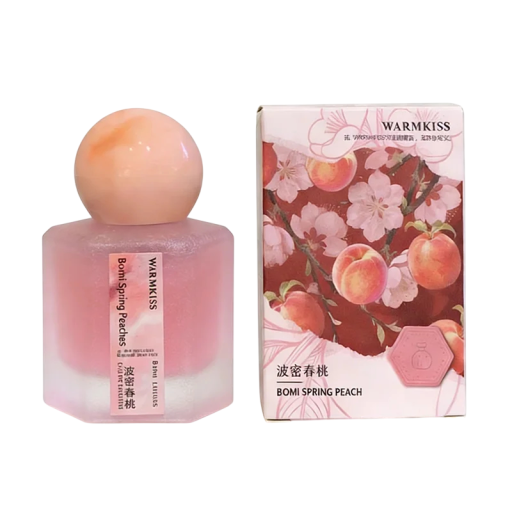 Luksusisk dameparfume Warmkiss Bomi Spring Peach 30 ml Langtidsholdbar frisk duft af fersken og fine blomster Parfumevand Til daglig brug
