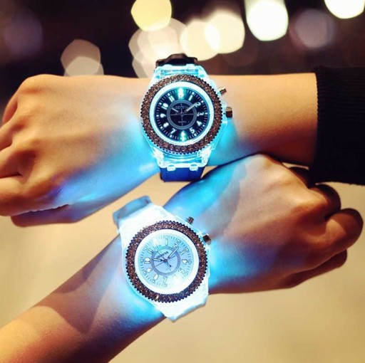 Luksusowy zegarek LED