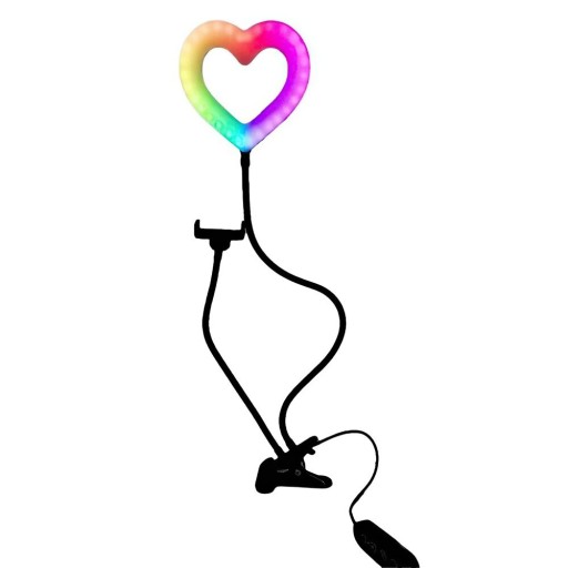 Lumière LED RGB en forme de cœur