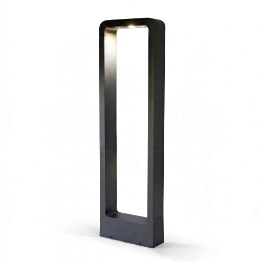 Luminária LED de Poste para Jardim 15 W COB Branco Quente 3000 K 80 cm Corpo de Alumínio DC 12 V Preto Iluminação à Prova de Água para Relvado