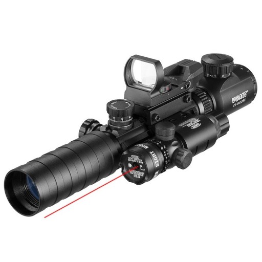 lunetă 3-9X32 cu laser roșu