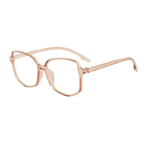 Lunettes anti-lumière bleue pour ordinateur et mobile Montures en plastique grandes et de forme géométrique avec une ligne supérieure droite Style