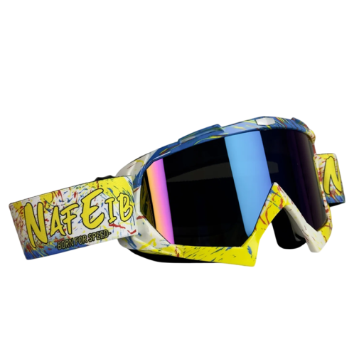 Lunettes de motocross de protection 18 x 11 cm Contre la poussière et le vent Lunettes de moto Lunettes tout-terrain pour les courses et la conduite hors route