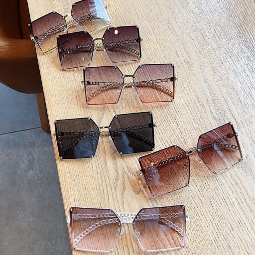Lunettes de soleil carrées pour femmes E1329