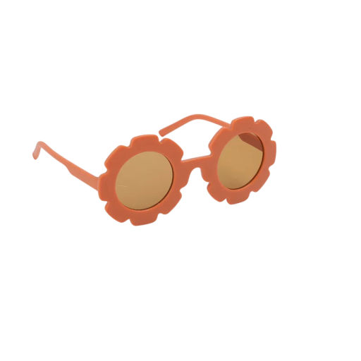 Lunettes de soleil pour enfants Fleur Multicolores lunettes pour garçons et filles Forme de fleur Protection UV Monture légère Lunettes d'été stylées pour enfants
