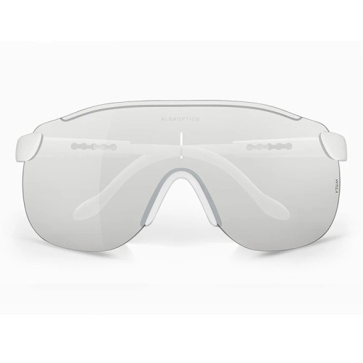 Lunettes de sport pour cyclisme avec monture blanche et verres colorés Lunettes de soleil pour hommes pour vélo et VTT