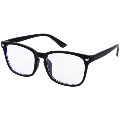 Lunettes en plastique avec filtre contre la lumière bleue Confort de port Protection des yeux lors du travail sur ordinateur Contre la fatigue oculaire Verres transparents