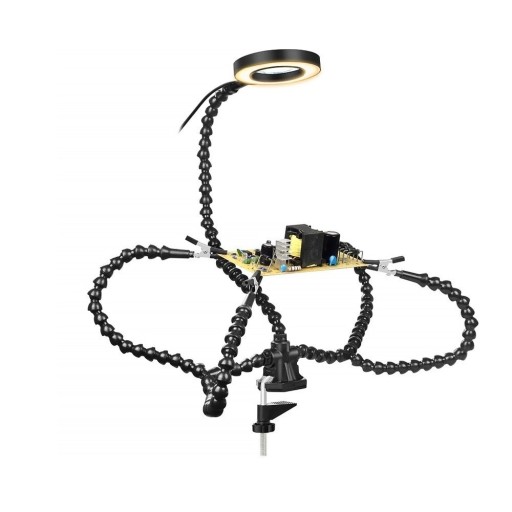 Lupa com braços auxiliares