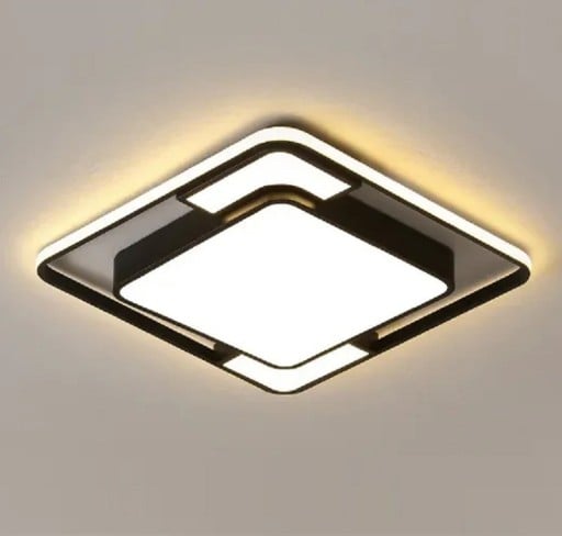 Lustr LED modern 48 W, minimalist, cu schimbare de temperatură a culorii 52 x 52 x 5 cm