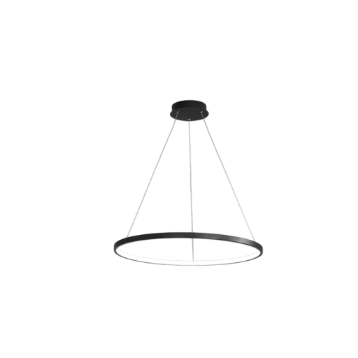 Lustră LED circulară suspendată, diametru modern de 40 cm, putere 26W, lumină albă rece, înălțime maximă 120 cm, metal, acoperire 8-12 m² deasupra mesei de dining