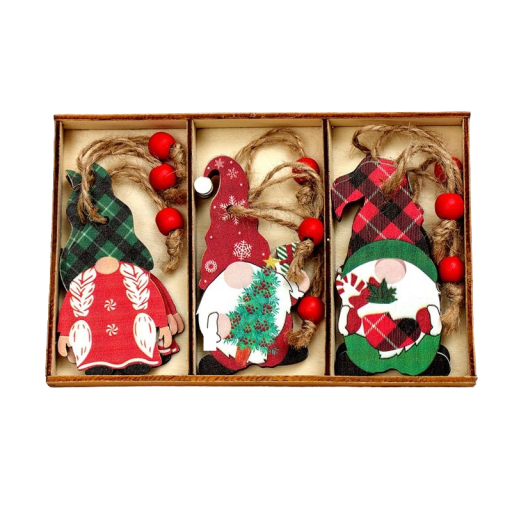 Lutin de Noël à suspendre 9 pcs