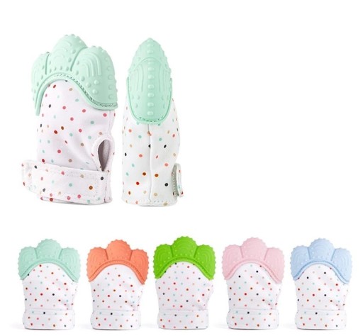 Luvas de bebé com silicone