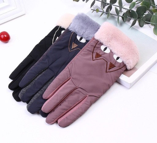 Luvas de Inverno para Senhora com Gato