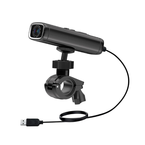 Luvin V8 motorcykelkamera dash cam 1440P 2K videoregistrator WiFi app vandtæt nattevision 75,1 x 36 x 22,8 mm sort til motorcykel