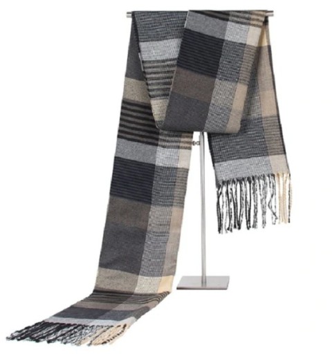 Luxe geruite herensjaal J754
