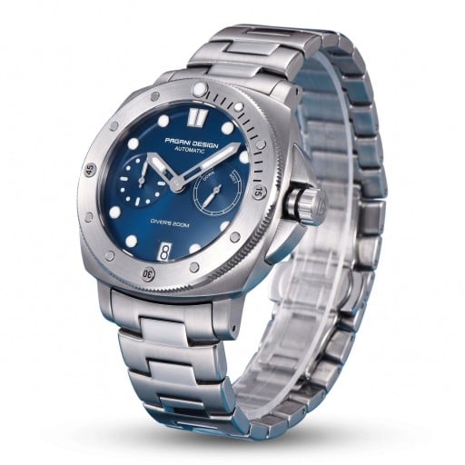 Luxuriöse Herren Automatikuhren mit Gangreserveanzeige Wasserdicht bis 200 m Gehäuse 41 mm Saphirglas Edelstahlarmband