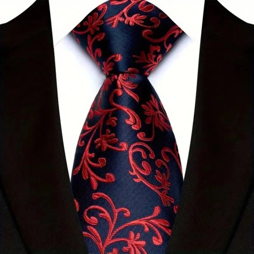 Luxury Men's Tie with Patterns 145 x 8 cm Stylish Tie for Men Quality Material Ideal for Social Events Elegant Formal Accessory